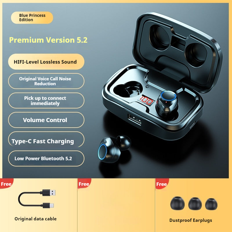 Wireless Bluetooth Earbuds with LED Display – Long Battery Life