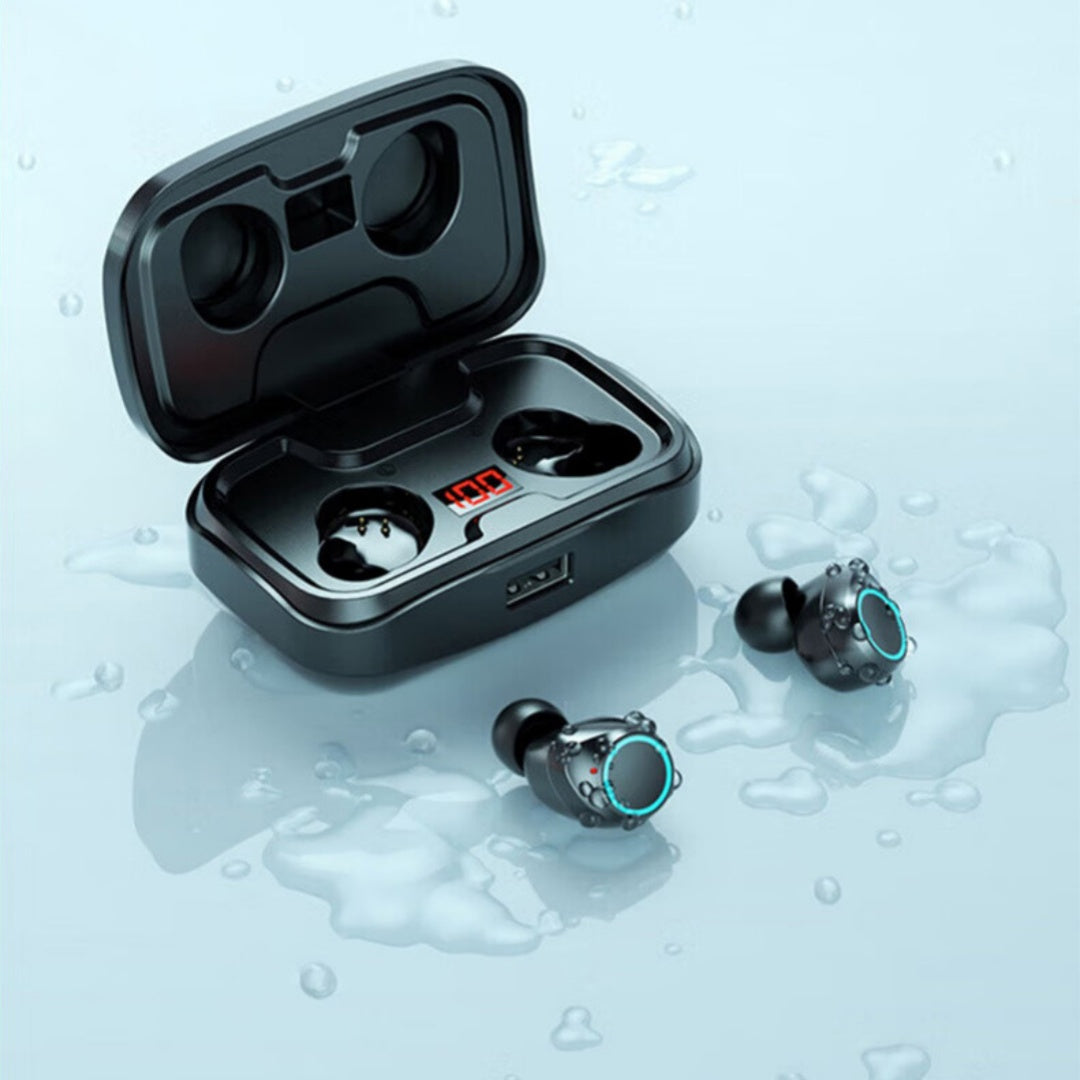Wireless Bluetooth Earbuds with LED Display – Long Battery Life